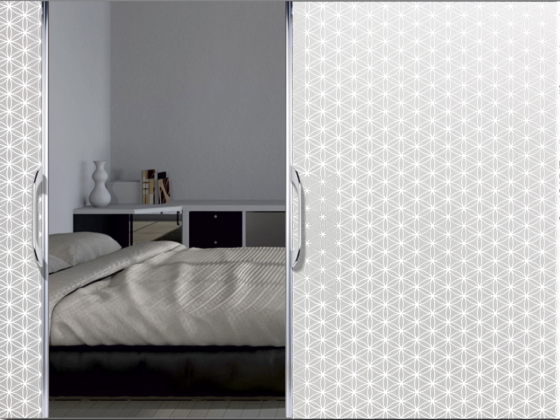 Preview: Sichtschutzfolie Lebensblume 5 | Druck Wunschfarbe