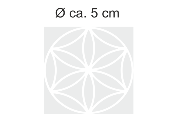 Preview: Sichtschutzfolie Lebensblume 5 | Druck Wunschfarbe
