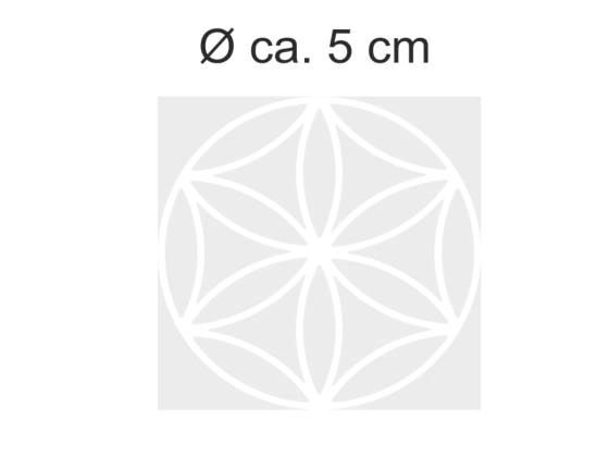 Sichtschutzfolie Lebensblume 5 | Druck Wunschfarbe