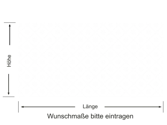 Fensterfolie Musselin Optik 5 cm - Ansicht Farbauswahl