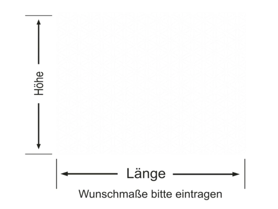 Sichtschutzfolie in Musselinglas Optik mit Lebensblume in 10 cm