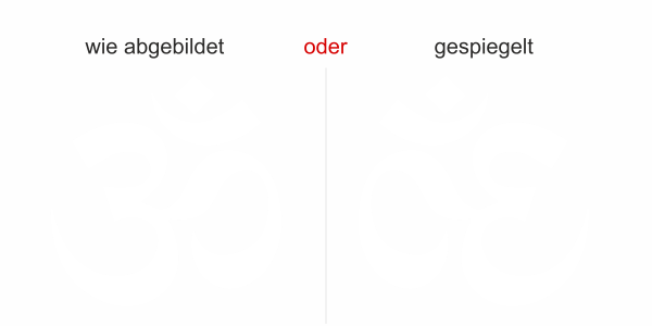 Preview: Fensterfolie Om - Ansicht Farbauswahl