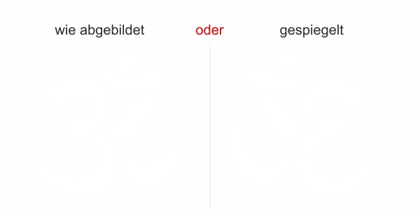 Fensterfolie Om - Ansicht Farbauswahl