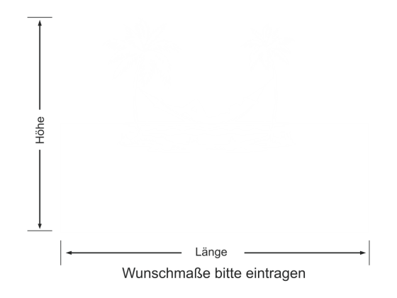 Preview: Sichtschutz Hängematte zwischen Palmen