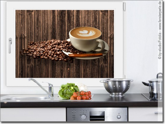 Preview: Fensterfolie Sichtschutz Kaffeetasse