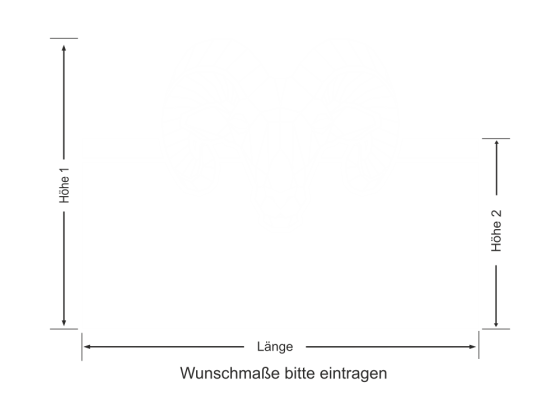 Preview: Sichtschutzfolie Polygon Widder