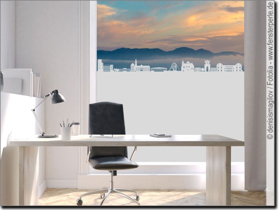 Preview: Sichtschutzfolie Skyline Gelsenkirchen