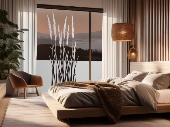 Fensterfolie Sommergräser