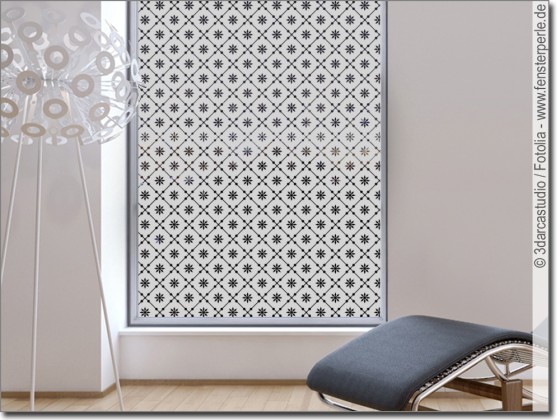 Preview: Fensterfolie Musselin Optik 10 cm Preview: Fensterfolie Musselin Optik 10 cm