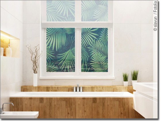 Preview: Fensterfoto Palmblätter Preview: Fensterfoto Palmblätter