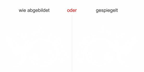 Preview: Glasaufkleber Zauberornament