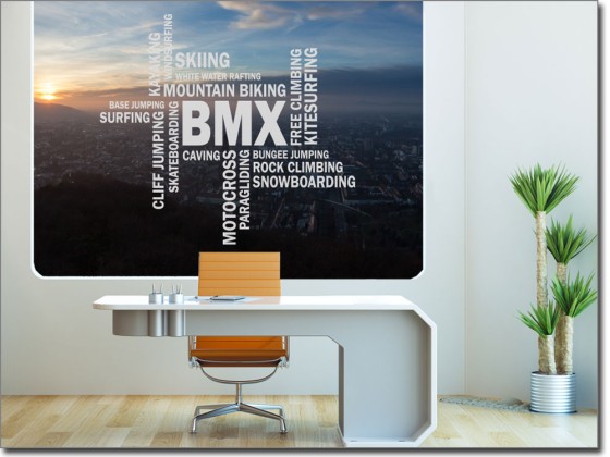 Preview: Fenstersticker BMX Preview: Fenstersticker BMX