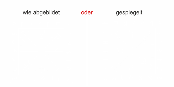 Preview: Fenstersticker Wegweiser Runen Symbole - Ansicht Farbauswahl
