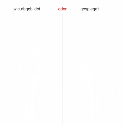 Glastattoo Palmwedel - Ansicht Farbauswahl