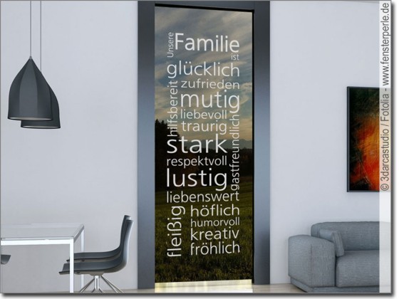 Fenstersticker Zuhause Ist - 