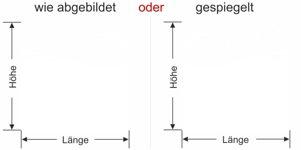 Blickschutzfolie für Glas Design - Ansicht Ausrichtung und Farbauswahl
