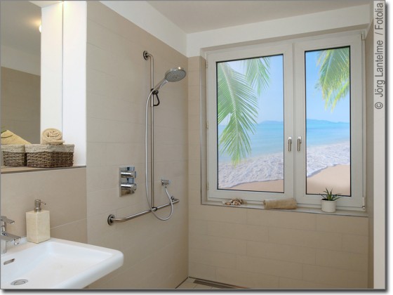 Preview: Folie für Fenster Karibischer Strand Preview: Folie für Fenster Karibischer Strand
