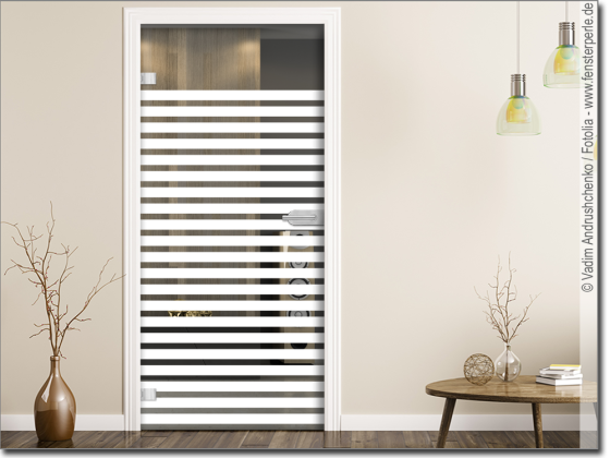 Preview: Glastürfolie Streifen 5/3 cm