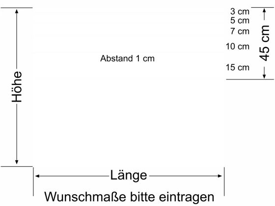Folie für Glastür mit Streifen