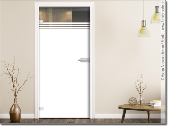 Preview: Glastürfolie mit Streifen 3/1 cm