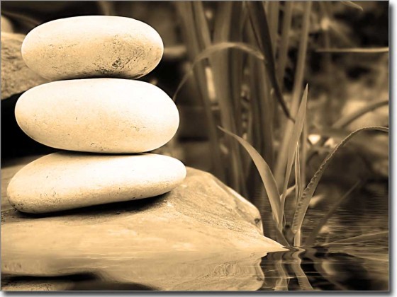 Preview: Druck Steine am Wasser