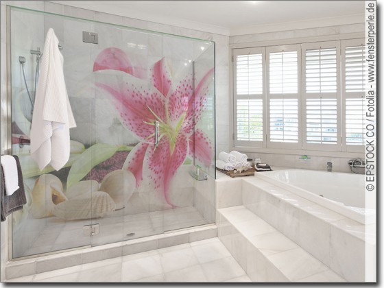 Preview: Glasbild Pink Lilie