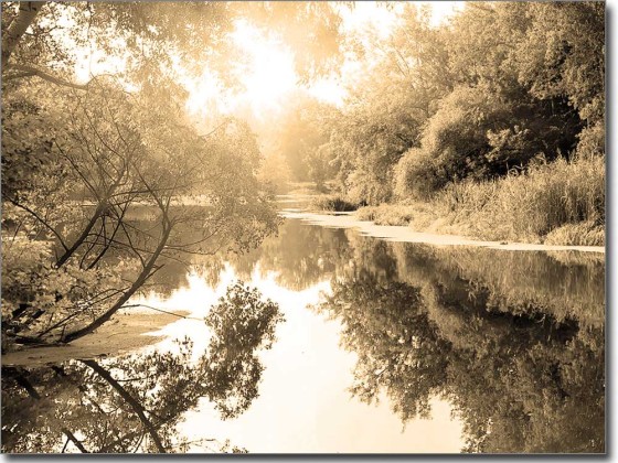 Preview: Glasbild Herbst