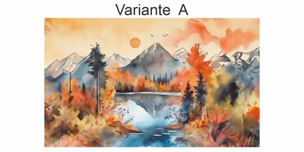 Preview: Fotofolie Berge Aquarell (7 Varianten)