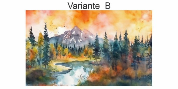 Preview: Fotofolie Berge Aquarell (7 Varianten)