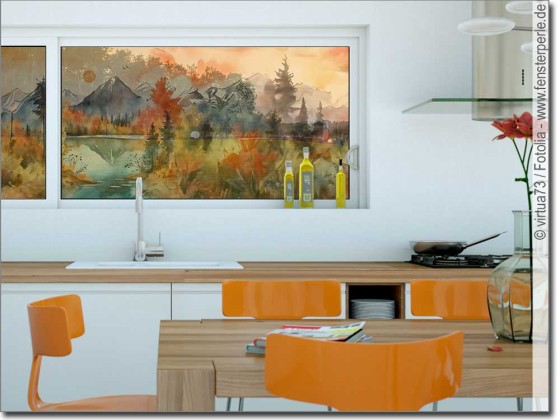 Preview: Fotofolie Berge Aquarell (7 Varianten)