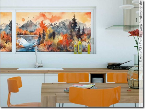 Preview: Fotofolie Berge Aquarell (7 Varianten)