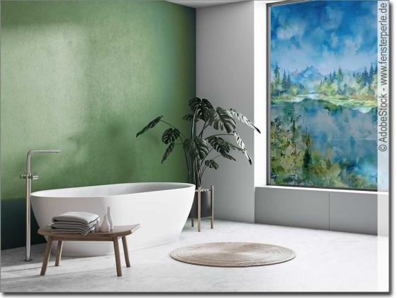 Preview: Fotofolie Bergpanorama Aquarell (3 Varianten)