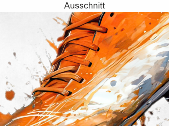 Preview: Fotofolie Fotodruck Fußball - Ansicht Ausschnitt