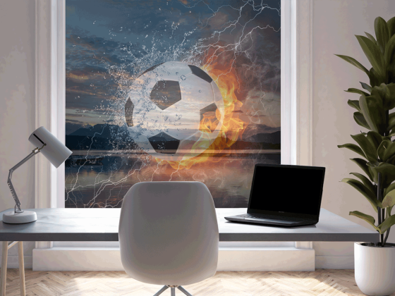 Preview: Fotofolie Fußball in Flammen