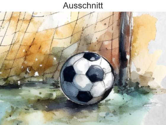 Preview: Fotofolie Fußballtor Aquarell