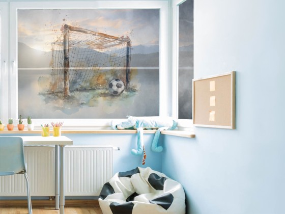 Preview: Fotofolie Fußballtor Aquarell