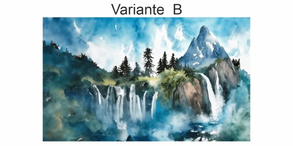 Preview: Fotofolie Gebirge Aquarell (7 Varianten)