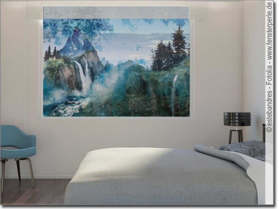 Preview: Fotofolie Gebirge Aquarell (7 Varianten)