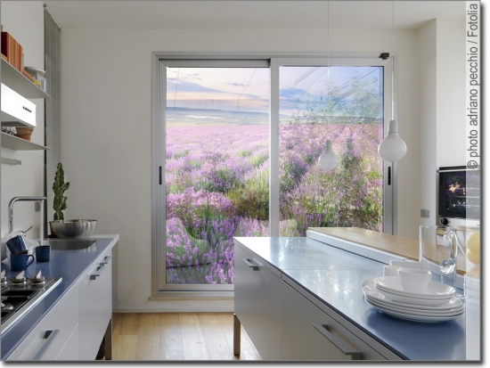 Fenstersticker Lavendel Frankreich Provence Urlaub Homesticker Fensterfolie