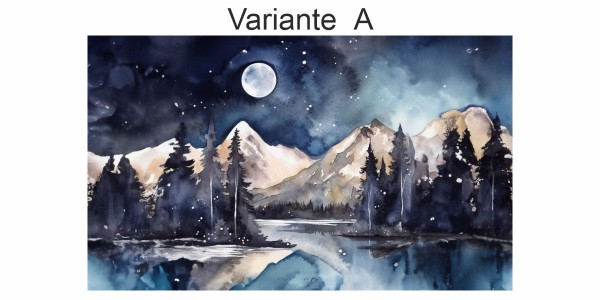 Preview: Fotofolie Mitternacht Aquarell (3 Varianten)