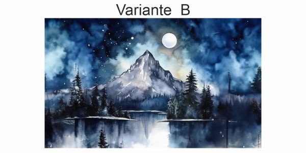 Preview: Fotofolie Mitternacht Aquarell (3 Varianten)