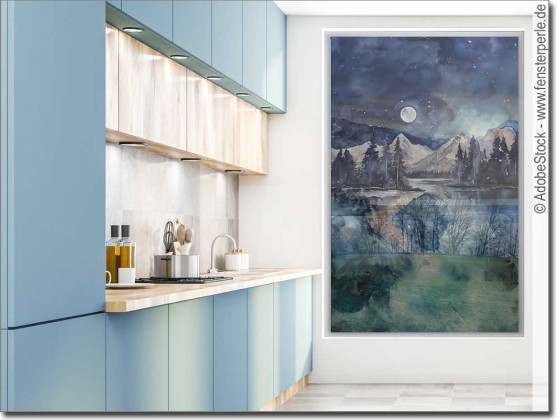 Preview: Fotofolie Mitternacht Aquarell (3 Varianten)