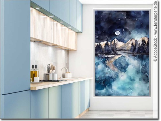 Preview: Fotofolie Mitternacht Aquarell (3 Varianten)