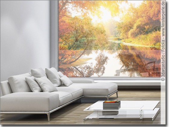 Preview: Glasbild Herbst