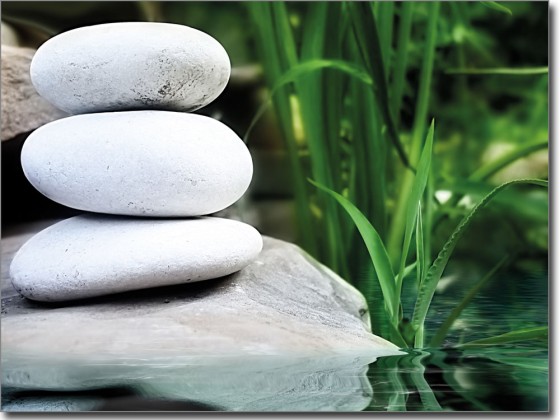 Preview: Druck Steine am Wasser