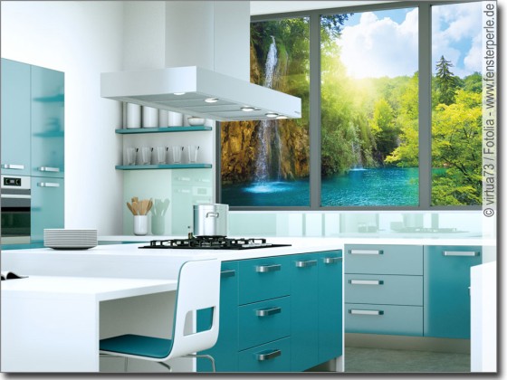 Preview: Fensterbild Wasserfall