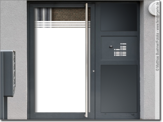 Preview: Glastürfolie mit Streifen 3/1 cm