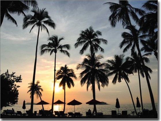 Preview: Glasbild Südseezauber