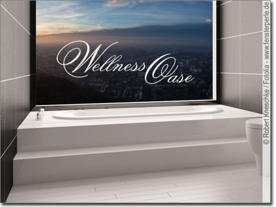 Preview: Glasaufkleber Wellness Oase Preview: Glasaufkleber Wellness Oase
