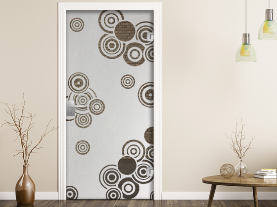 Preview: Fensterfolie blickdicht Retrokreise